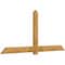 Ekena Millwork Eugene Rough Sawn Timber Gable Bracket, Western Red Cedar, 96"W x 44"H x 2"D x 6"F, 11/12 Pitch GBW096X44X0206EUG00RWR - alternate 5